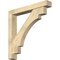 Ekena Millwork Merced Block Rough Sawn Bracket w/ Offset Brace, Douglas Fir, 6"W x 40"D x 40"H BKT0604X40X40MRC05RDF - alternate 1